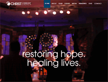 Tablet Screenshot of christcc.org